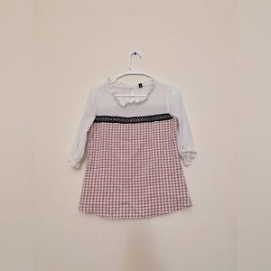 Cute Caro pink and white blouse